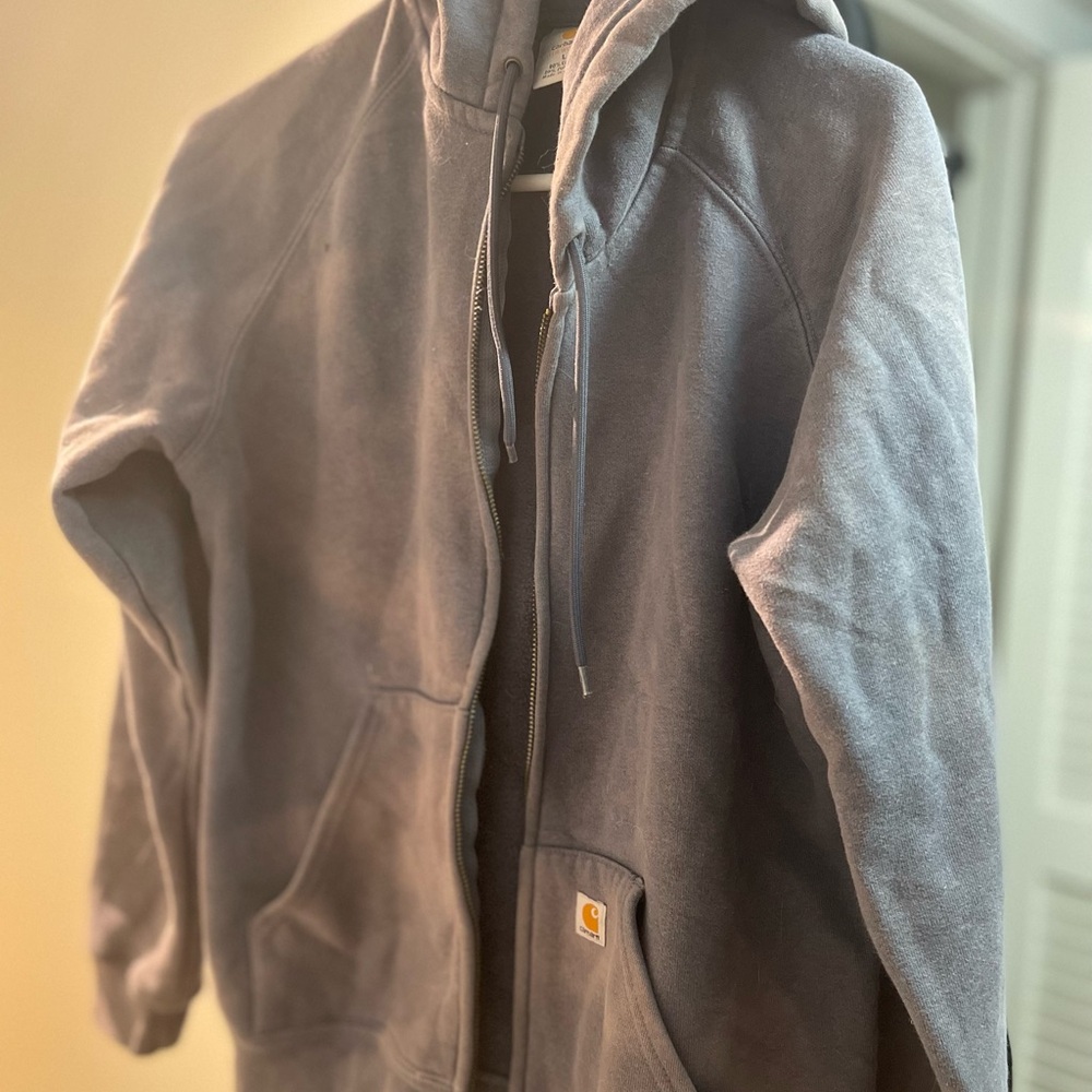 Blueish Carhartt Hooded Zip-Up Jacket